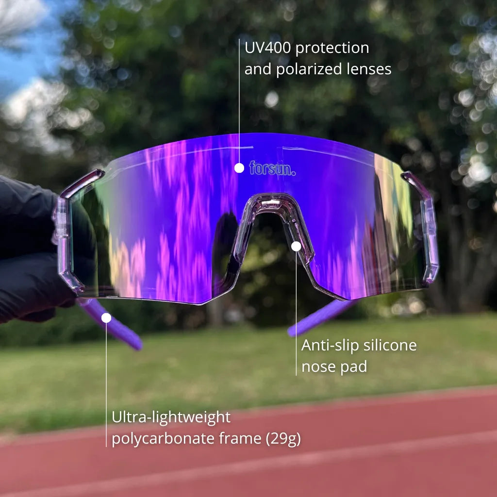 Luna - Sports Sunglasses for Running Cycling and Beach Tennis
