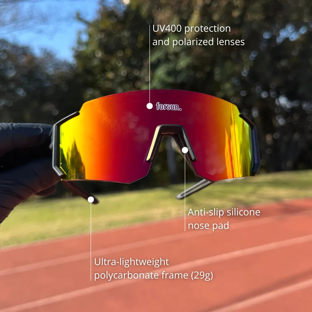 Performance Pro - Sports Sunglasses for Running Cycling and Beach Tennis